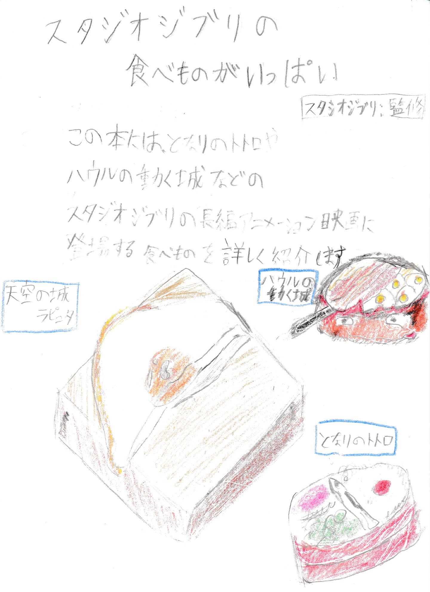 「スタジオジブリの食べものがいっぱい」POP