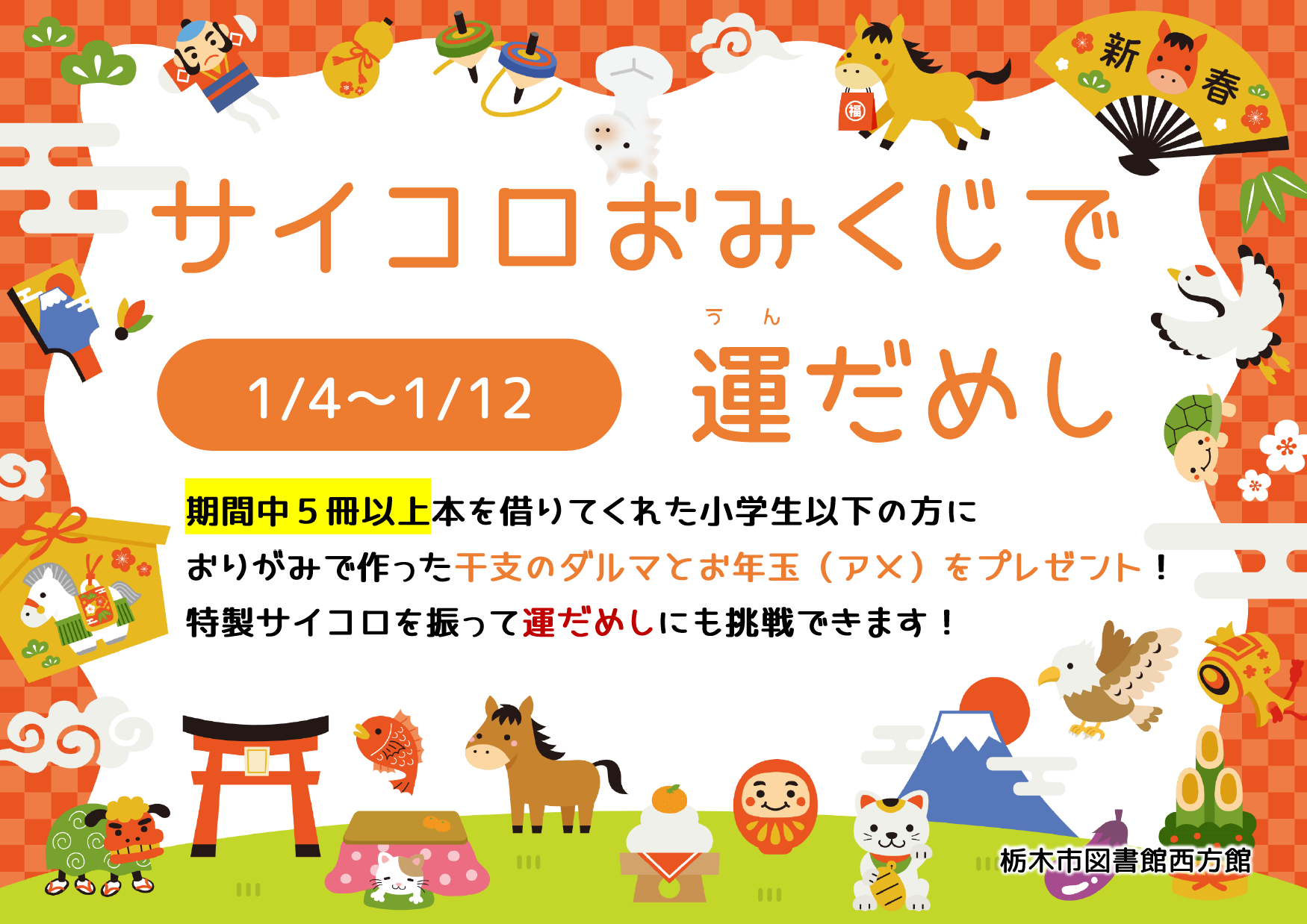 サイコロおみくじで運だめし サイコロおみくじで運だめし